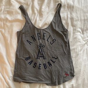 MLB Angels Grey Tank Top VS Pink